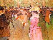  Henri  Toulouse-Lautrec Training of the New Girls by Valentin at the Moulin Rouge USA oil painting artist